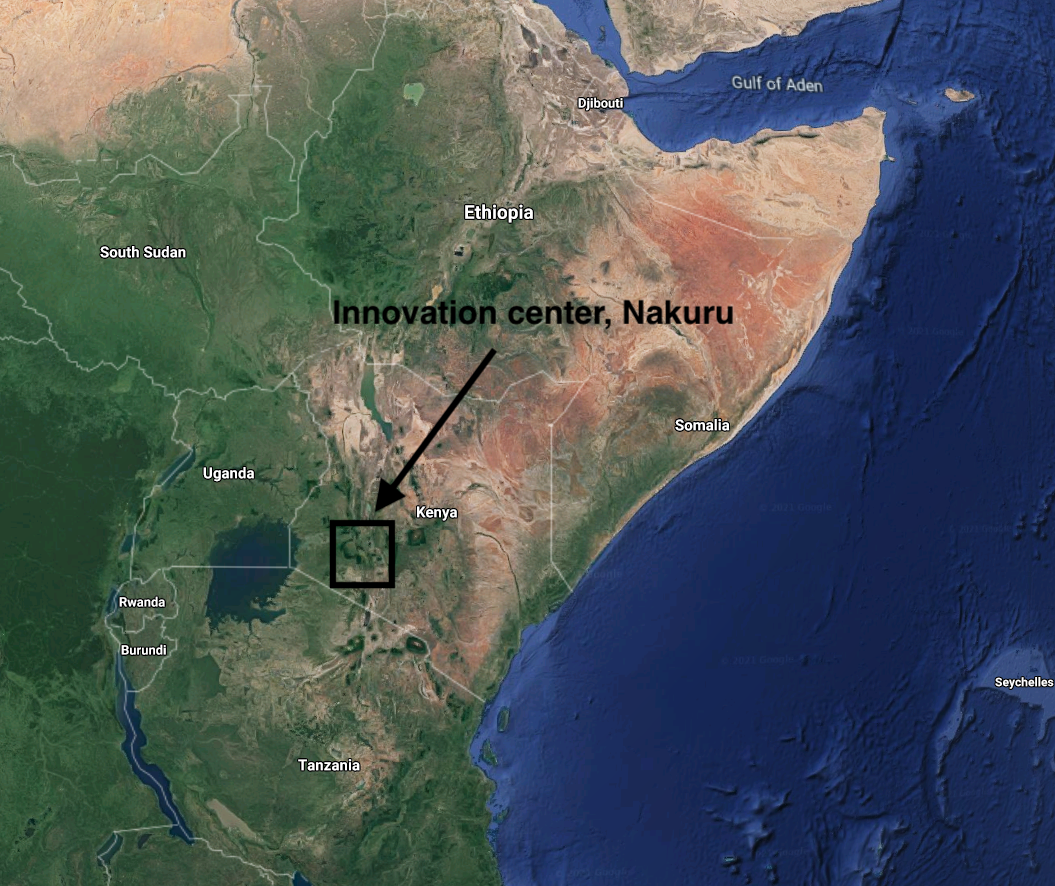 Map of Kenya innovation center